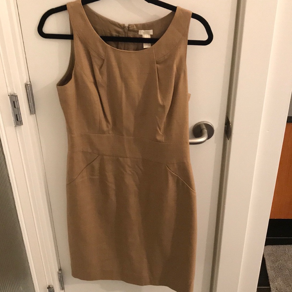 Jcrew camel suiting dress size 6